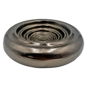 Bol en métal doré avec poignée figurative, fait main, poli, bol de service original pour la décoration de table - Product Image 3