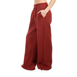 Pantalon de jogging ample épais pour femme 2026, 80 % coton 20 % polyester, molleton épais avec logo sérigraphié - Product Image 2