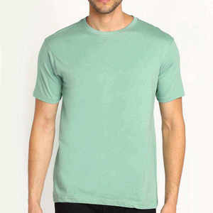 T-shirt en coton personnalisé pour homme, col rond, vêtements décontractés, service de production en gros - Product Image 4