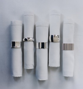 Ensemble d'anneaux de serviette en métal élégants, accessoires décoratifs pour serviettes, pour réceptions de mariage, banquets et la maison - Product Image 5