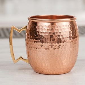 Juego de Tazas Moscow Mule de Cobre Puro con Acabado Martillado, Taza de Cerveza de 16 oz, Taza para Café y Leche, Vajilla Metálica Hecha a Mano, Venta al por Mayor, Taza con Logotipo Personalizado - Product Image 1