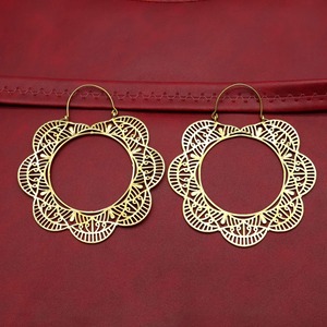 Pendientes de Latón con Acabado Liso, Embalaje Seguro, Listos para Regalo, Precio de Fábrica al por Mayor, Artesanía en Metal - Product Image 3