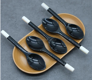 ช้อนเขาควายช้อนช้อนแบบแบนสีธรรมชาติ - Product Image 3