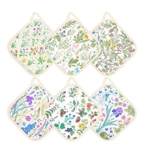 Vente en gros de protège-plat 100% coton pur, réutilisables, résistants à la chaleur, pour la cuisine, personnalisables, fabriqués en Inde - Product Image 1
