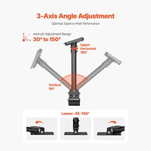 Supporto da Tetto Regolabile in Acciaio Resistente 30-150 per Starlink Gen 3 con Adattatore PC - Product Image 3