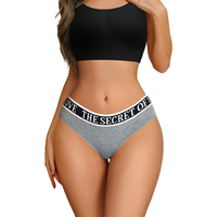 Braguitas Bikini Ajustables de Tallas Grandes para Mujer, Sexys, Suaves, Frescas, Transpirables, Antiarrugas, Estampadas o Lisas, con Logotipo Personalizado