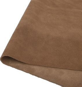 Brown Suede Leather Sheet Soft <b>Split</b> Cow Hide for Bags Pouches Gloves Furniture Car Seats - Product Image 2