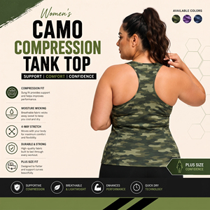 High Quality Women Camouflage Training Top Ladies Sport Sleeveless Shirt Yoga <b>Compression</b> Singlet Plus Size Fitness <b>Vest</b> Ladies - Product Image 3