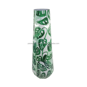 Vase en métal au design unique, vaisselle décorative, vase à fleurs, finition personnalisée pour la décoration de la maison et des mariages - Product Image 2