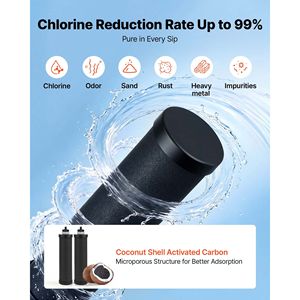 Système de filtration d'eau par gravité en acier inoxydable 304 pour comptoir, 3,25G, réduit le plomb jusqu'à 99% - Product Image 3