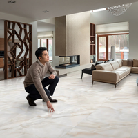 Carreau de granit Lofty Bianco 2x2 Carreaux de sol en marbre égyptien Porcelaine polie Design de sol de bureau 60x60 GVT PGVT Carreaux émaillés