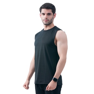 Débardeur d'entraînement en coton respirant personnalisé OEM pour hommes, vêtements de sport de gymnastique, maillots de bain respirants à dos nageur, impression 3D de remise en forme décontractée d'été - Product Image 4