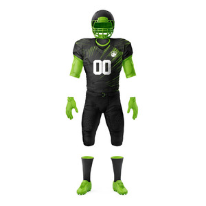 Uniforme de Fútbol Americano Deportivo de Moda, Ligero, de Poliéster, del Mejor Proveedor, Nuevo Diseño, Altamente Profesional, Tallas Personalizadas - Product Image 1