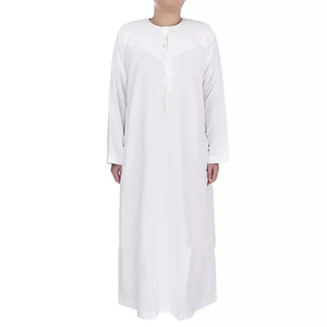 <b>Men</b> Juba Traditional Islamic Muslim Robe Comfortable Long Sleeve Loose Fit Fabric For Daily Wear - Product Image 4
