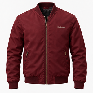 Chaqueta Bomber Básica de Moda para Hombre, Chaqueta de Invierno de Tela de Alta Calidad con Cuello Alto - Product Image 6