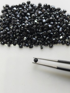 Natural <b>Black</b> Spinel 3.5MM <b>Heart</b> Cut Best Quality Loose Gemstone for Jewelry Making - Product Image 1