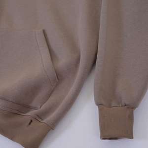 Manufacturer Custom Lamb Wool Pullover <b>Hoodies</b> Winter 500gsm Thick <b>Teddy</b> Sherpa Fleece Hoodie Set for Men - Product Image 6