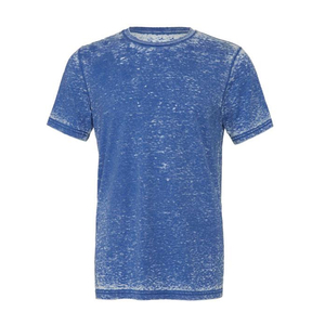 เสื้อยืดคอกลมสีน้ำเงินสำหรับผู้ชาย แขนสั้น ผ้าฝ้าย 100% ซักแล้ว สีพื้น ทรงปกติ ใส่ได้ทุกฤดู ระบายอากาศได้ดี เสื้อลำลอง - Product Image 1