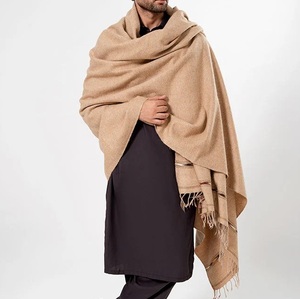 PATOO Manta y Chal de Lana Tejida para Hombre, Estilo Afgano Kambal Chadar, Bufanda, Manta Patu, Manta LOYEE, Chales de Lana tipo Cárdigan - Product Image 1