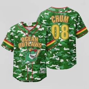 Camiseta de Béisbol Personalizada de Alta Calidad con Botones y Mangas Cortas para Hombres, Mujeres y Niños, Incluye Camisetas de Softbol - Product Image 3
