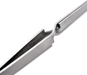 Pince de précision pour la mise en forme des ongles, en acier inoxydable, avec embout incurvé de précision, pour la coupe détaillée des bords des ongles, utilisation en salon - Product Image 2