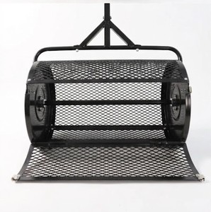 Heavy Duty Metal Mesh Basket <b>Compost</b> & Peat Moss <b>Spreader</b> Topdressing Roller Garden Fertilizer Soil <b>Spreader</b> ODGGAD017 - Product Image 1