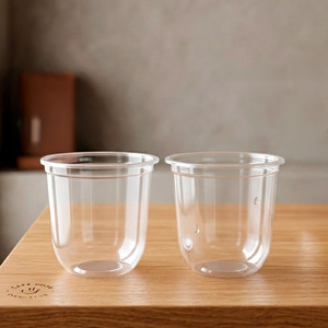 Clear PET <b>Cup</b> Cold 12oz 16oz 20oz 24oz 32oz Drink Smoothie <b>Plastic</b> <b>Cup</b> with Lid - Product Image 2