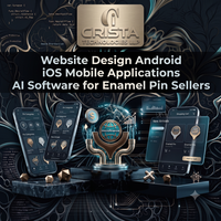 Website Design Android iOS Mobile Applications AI Software for Enamel Pin Sellers WordPress Shopify Plugin AI ERP CRM Software