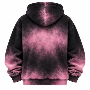 Sudadera con Capucha Unisex Oversize Tie Dye de Invierno, de Algodón French Terry, Servicio OEM, con Bolsillo Frontal y Remaches - Product Image 2
