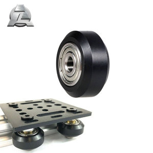 Kit di Ricambio per Stampante 3D: Profilo Lineare Nero con Ruote a V per Mini V Plate - Product Image 1