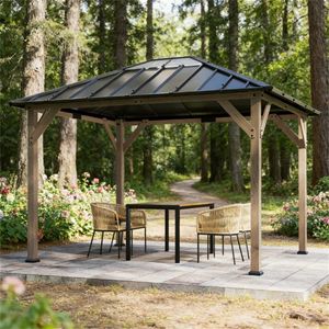 Pergole e Ombreggianti in Legno di Noce Chiaro - Product Image 1