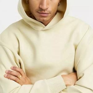 Sweat à capuche surdimensionné 100% coton pour adultes, nouveau design, manches longues, tissu de gymnastique, mode pour hommes, vente en gros - Product Image 4