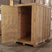 Caisse en bois industrielle personnalisée en contreplaqué pour l'expédition, emballage réutilisable, protection pour équipement lourd, logo personnalisé Pro