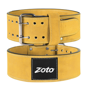 Ceinture de musculation professionnelle en cuir, personnalisable, à double boucle, pour la musculation et l'entraînement en salle de sport - Product Image 1