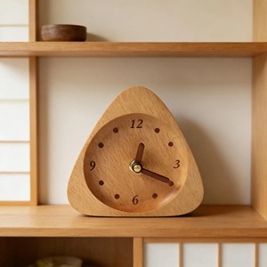 Small Size Square Shape Wooden <b>Table</b> <b>Clock</b> For Home Office Desk Bedside <b>Table</b> Minimal Stylish Decor Timepiece From India - Product Image 5