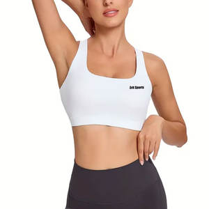 เสื้อชั้นในออกกำลังกายสำหรับผู้หญิง ผ้าสแปนเด็กซ์/ไนลอน ระบายอากาศได้ดี รองรับทรงได้ดี โลโก้ด้านหน้า ดีไซน์ปรับแต่งได้ ราคา - Product Image 5