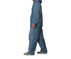 Blue Waterproof Rain Suit Full Sleeve Unisex Adult All Seasons Protective Wear custom waterproof rain suit men - Product Image 3