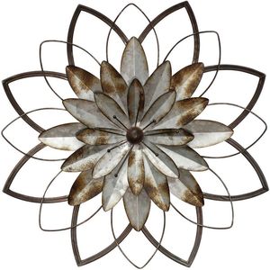 New Trending Modern and Decorative Metal Round Shape Flower <b>Design</b> <b>Wall</b> Art Decorative for Indoor or Outdoor Decor - Product Image 6