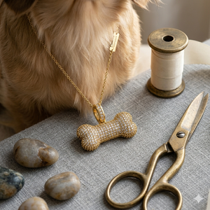 Trendy Design Fashion Custom 10K <b>Solid</b> <b>Gold</b> Iced Dog Bone Lab Grown Diamond Animal Charm <b>Pendant</b> Necklace Unisex - Product Image 1