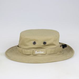 Sombrero de pescador de algodón bordado personalizado con protección UV, plegable, para hombres y mujeres, para uso en exteriores en verano. - Product Image 3