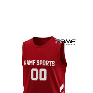RAMF SPORTS Camisetas de Baloncesto Personalizadas para Adultos, Transpirables, que Absorben la Humedad, Reversibles, Sublimadas, Tallas Grandes, 100% Poliéster - Product Image 3