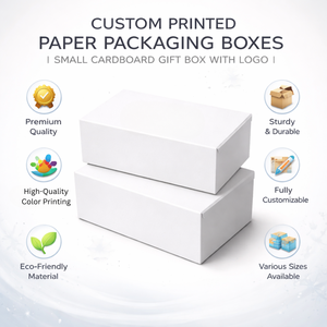 Boîte d'emballage en papier personnalisée en gros |   Petite boîte cadeau en carton avec logo |   Boîtes en papier d'impression couleur de haute qualité - Product Image 6