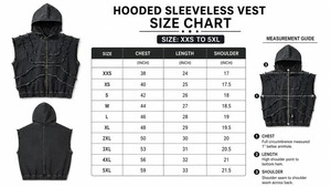 Gilet sans manches en denim noir pour homme, style streetwear - Product Image 4