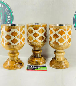 Quemador de incienso de madera redondo de último diseño quemador árabe Bakhoor Oud Mabkhara Mukhbar artesanía india de Falak World Export - Product Image 4