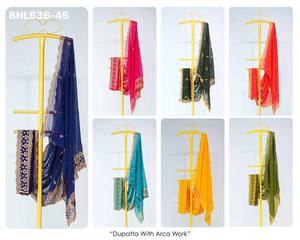 Premium Collection Best Fabric Faux Georgette with Embroidery & Hand Stone Work Dupatta Collection Woman Fashion Exporter - Product Image 4
