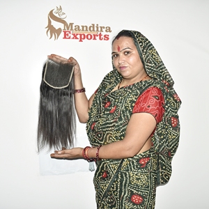 Extensiones de cabello Remy indio virgen 100%, la mejor calidad, vendedor de cabello de templo a granel sin encaje, estilos rectos y ondulados - Product Image 3