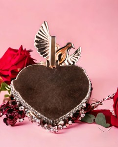 Pendentifs Breloques Cœur Glacé en Moissanite en Argent Sterling 925 de Luxe, Personnalisés Hip Hop Unisexe, Certifiés pour la Mémoire - Product Image 2