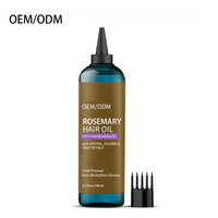Minyak Rambut Rosemary, Minyak Penumbuh Rambut, Biotin, Jojoba, Castor, Perawatan Rambut, Perawatan Kulit Kepala, Perbaikan Rambut, Anti Frizz, OEM Private Label 198ml