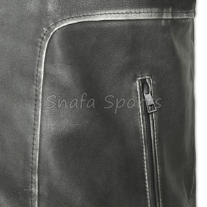 Chaqueta de cuero para hombre, estilo casual, de alta calidad, para motociclistas, corte ajustado, en oferta a bajo precio. - Product Image 4