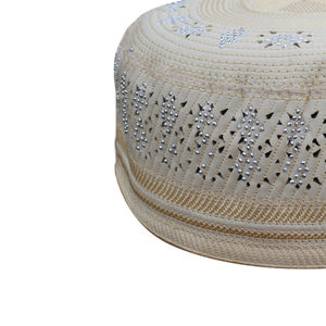 <b>Top</b> Selling Men Prayer Cap Comfortable Soft Kufi Taqiyah Bulk Manufacturer Supply - Product Image 5